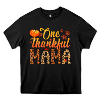 Black one thankful mama Heavy Core Tee - MaliasSmallBusiness