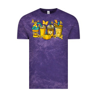 Cloud Purple Childhood Cancer coffee cups yellow ribbon Vintage Tee - NancyCooperArtShop