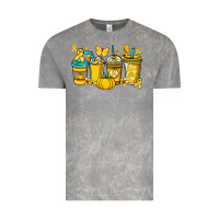 Cloud Rock Childhood Cancer coffee cups yellow ribbon Vintage Tee - NancyCooperArtShop