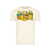 Vintage Arctic Childhood Cancer coffee cups yellow ribbon Vintage Tee - NancyCooperArtShop