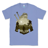 Colony Blue the witcher geralt hero sword companion minima list illusion art Classic Tee - tuanDangUi
