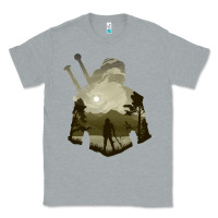Heather Grey the witcher geralt hero sword companion minima list illusion art Classic Tee - tuanDangUi
