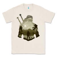 Natural the witcher geralt hero sword companion minima list illusion art Classic Tee - tuanDangUi