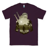Plum the witcher geralt hero sword companion minima list illusion art Classic Tee - tuanDangUi