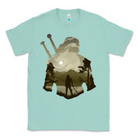 Seafoam the witcher geralt hero sword companion minima list illusion art Classic Tee - tuanDangUi