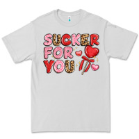 Dove Grey lovethemed typography with heart lollipop Premium Tee - LillyAllenDesigns