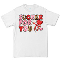 White lovethemed typography with heart lollipop Premium Tee - LillyAllenDesigns