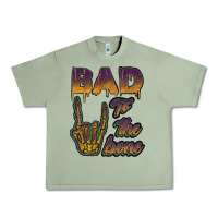 Oil Green bad to the bone Urban Heavy Tee - JahusDesignShop