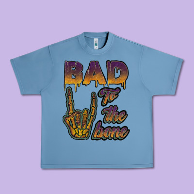Bad To The Bone Urban Heavy Tee Designed By Jahusdesignshop