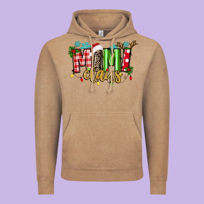 Mimi Claus Vintage Hoodie Designed By Texasbilliewilder