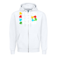 White Teach Love Hope Inspire Zipper Hoodie - CowhideDigitalArt