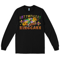 Black let them eat king cake Long Sleeve Tee - CowGirlArtShop