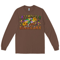 Chestnut let them eat king cake Long Sleeve Tee - CowGirlArtShop