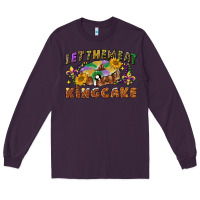 Plum let them eat king cake Long Sleeve Tee - CowGirlArtShop