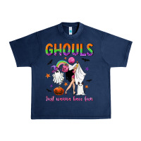Navy Ghouls just wanna have fun Urban Heavy Tee - NancyCooperArtShop