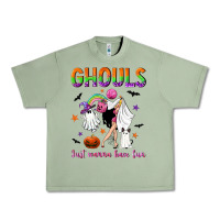 Oil Green Ghouls just wanna have fun Urban Heavy Tee - NancyCooperArtShop