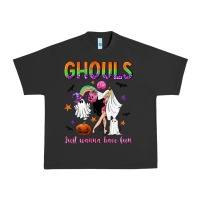 Pigment Black Ghouls just wanna have fun Urban Heavy Tee - NancyCooperArtShop