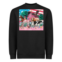 Black American farm animals tumbler 4th of july Heavyweight Sweatshirt - FaDigitalArtStudio