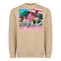 Mushroom American farm animals tumbler 4th of july Heavyweight Sweatshirt - FaDigitalArtStudio