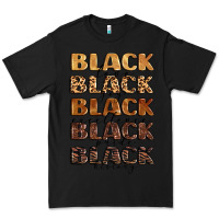 Black typography variations in animal and glitter textur Premium Tee - LillyAllenDesigns