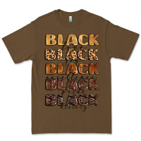 Cacao typography variations in animal and glitter textur Premium Tee - LillyAllenDesigns