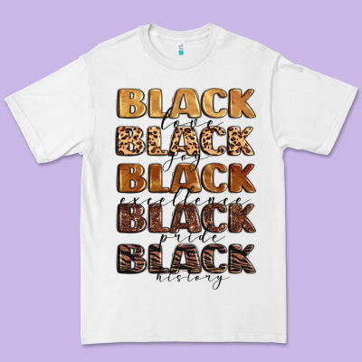 Typography Variations In Animal And Glitter Textur Premium Tee Designed By Lillyallendesigns