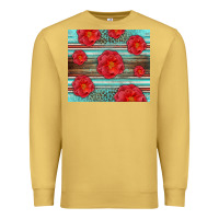 Antique Gold Western Roses Premium Sweatshirt - LillyAllenDesigns