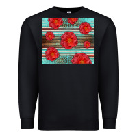 Black Western Roses Premium Sweatshirt - LillyAllenDesigns