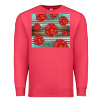 Cardinal Western Roses Premium Sweatshirt - LillyAllenDesigns