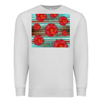 Dove Grey Western Roses Premium Sweatshirt - LillyAllenDesigns