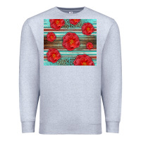 Heather Grey Western Roses Premium Sweatshirt - LillyAllenDesigns