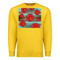 Lemon Western Roses Premium Sweatshirt - LillyAllenDesigns