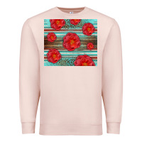 Pale Pink Western Roses Premium Sweatshirt - LillyAllenDesigns