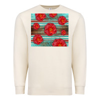 Sandshell Western Roses Premium Sweatshirt - LillyAllenDesigns