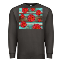Smoke Western Roses Premium Sweatshirt - LillyAllenDesigns