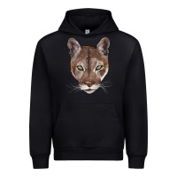 Black florida panther  face Urban Hoodie - BarkalooDesign