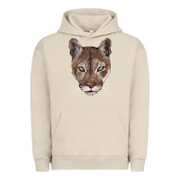 Pigment French Oak florida panther  face Urban Hoodie - BarkalooDesign