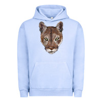 Pigment Grape Ice florida panther  face Urban Hoodie - BarkalooDesign