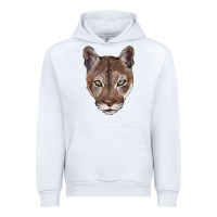 White florida panther  face Urban Hoodie - BarkalooDesign