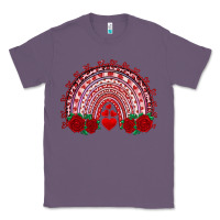 Lavender valentines day rainbow with roses Classic Tee - RanaPortraitStore