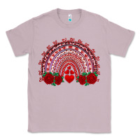 Lilac valentines day rainbow with roses Classic Tee - RanaPortraitStore