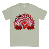 Matcha valentines day rainbow with roses Classic Tee - RanaPortraitStore