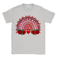 Moon Dust valentines day rainbow with roses Classic Tee - RanaPortraitStore