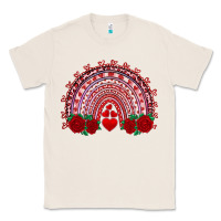 Natural valentines day rainbow with roses Classic Tee - RanaPortraitStore