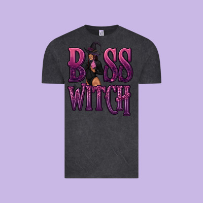Boss Witch Vintage Tee Designed By Texasbilliewilder