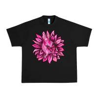Black Breast Cancer Sunflower Urban Heavy Tee - texasbilliewilder