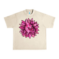 Sandshell Breast Cancer Sunflower Urban Heavy Tee - texasbilliewilder
