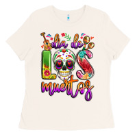 Bone dia de los muertos Ladies Tee - LillyAllenDesigns
