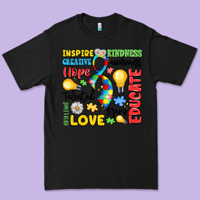Name Puzzle Ribbon Of Inspiration Premium Tee Designed By Lillyallendesigns