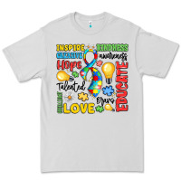 Dove Grey name puzzle ribbon of inspiration Premium Tee - LillyAllenDesigns